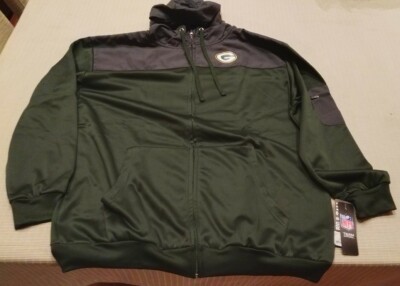 Green Bay Packers Full-Zip Jacket w/hood Official NFL Team Apparel FANATICS 2XL