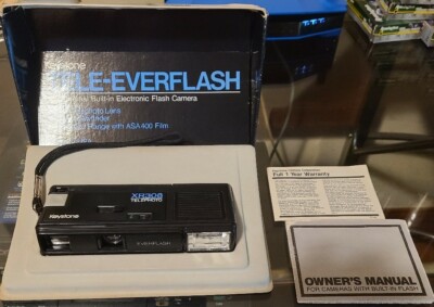 Keystone XR308  Tele-Everflash 110 Film Camera - Great Condition - Made In USA