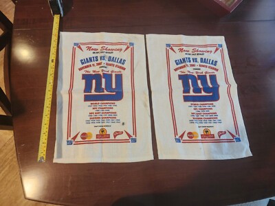 NEW YORK GIANTS vs DALLAS COWBOYS RALLY TOWELS - Nov 11, 2007 