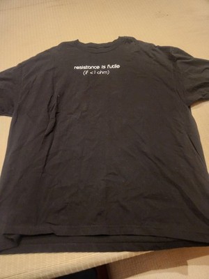 Star Trek 3XL Black Cotton Tee Shirt Men's/ Unisex, Resistance Is Futile
