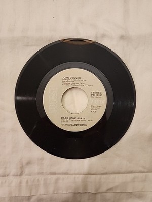 John Denver, Back Home Again / It's Up To You, RCA Victor, 45 RPM, EX