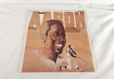 Hank Aaron Life of a Legend 1974 LP FCLP 3081 Curt Gowdy Vinyl NM/VG