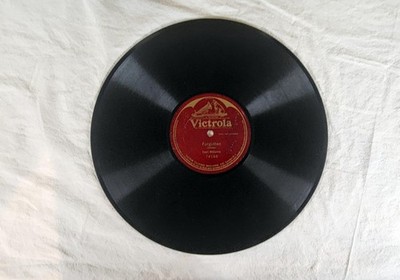 Evan Williams Forgotten 12" 78 RPM Victrola 74160 Single Sided EX
