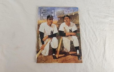 June 1991 Beckett Baseball Card Monthly #75 Mantle DiMaggio Ruth Gehrig
