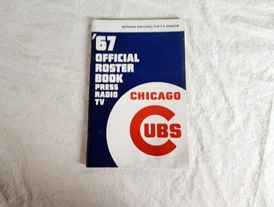 1967 Chicago Cubs Official Roster Book Spring Edition Press Radio TV Media Guide