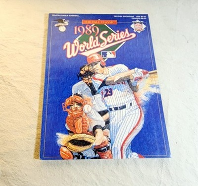 1989 World Series Official Program A's vs Giants Earthquake Series VG+
