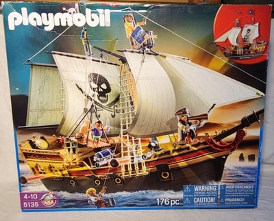 Playmobil 5135 Large Pirate Ship 176 Pieces discontinued Set NEW IN BOX