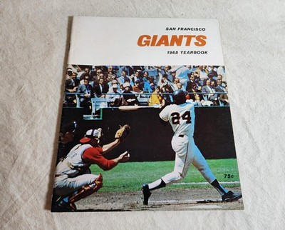 1968 San Francisco Giants Yearbook Willie Mays Cover Vintage MLB Baseball