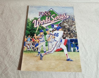 1988 World Series Official Program Los Angeles Dodgers Oakland Athletics MLB