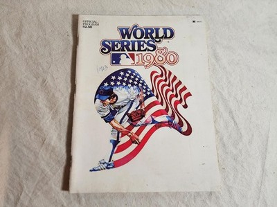 1980 World Series Official Program Philadelphia Phillies Kansas City Royals